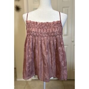 Free People Pink Rose Baby Doll Inspired‎ Blouse